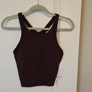 Athleta Purpose Crop Bra- Size M- Maroon- New With Tags